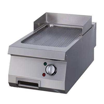 Maxima Grilovací deska s drážkami Chrome - elektrická - pro jednu jednotku - hloubka 70 cm |  09395048